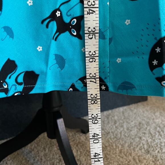 Voodoo Vixen Katniss Raining 1950s Pin Up Rockabilly Size Small Dress - Picture 14 of 14